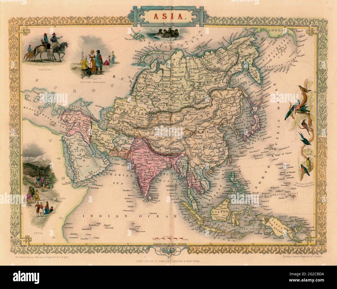 Asia Mappa, Mappa di Asia, Old Asia Mappa, Old Asia Mappa di Asia, retro Mappa di Asia, Vintage Mappa di Asia, Antica mappa di Asia, Asia Stampa, Asia Poster, retro Asia Foto Stock