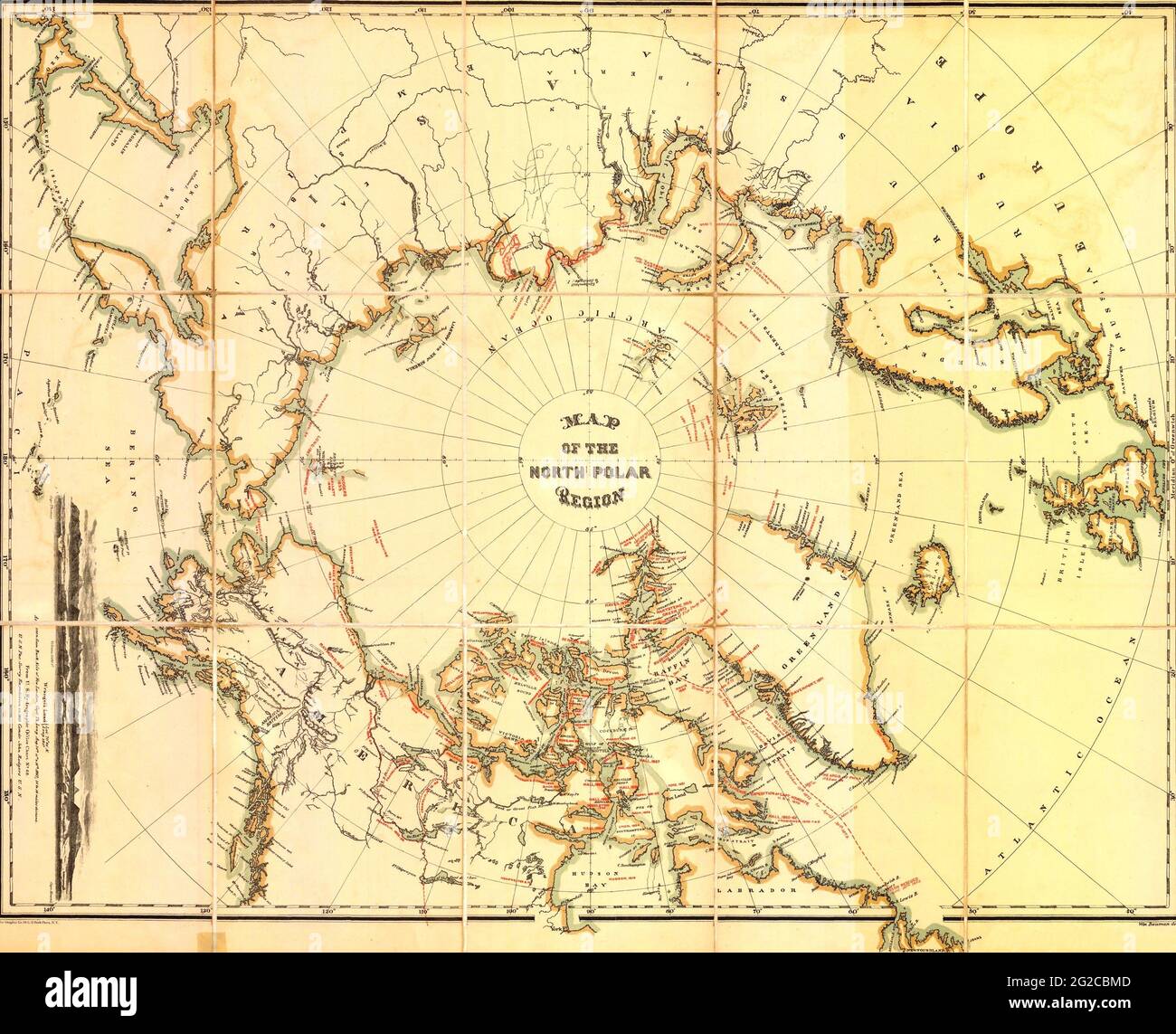 Mappa della Regione del Polo Nord, Mappa del Polo Nord, il Polo Nord, Mappe  del Polo
