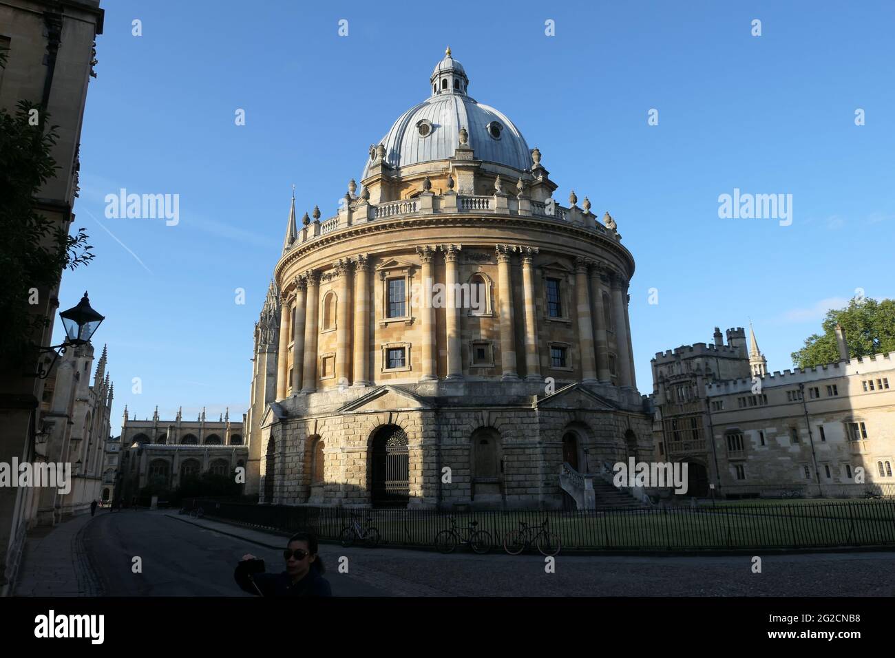 Oxford City Center, Oxford University un giorno a visitare Trinity Collage, Oxford attrazioni. Foto Stock