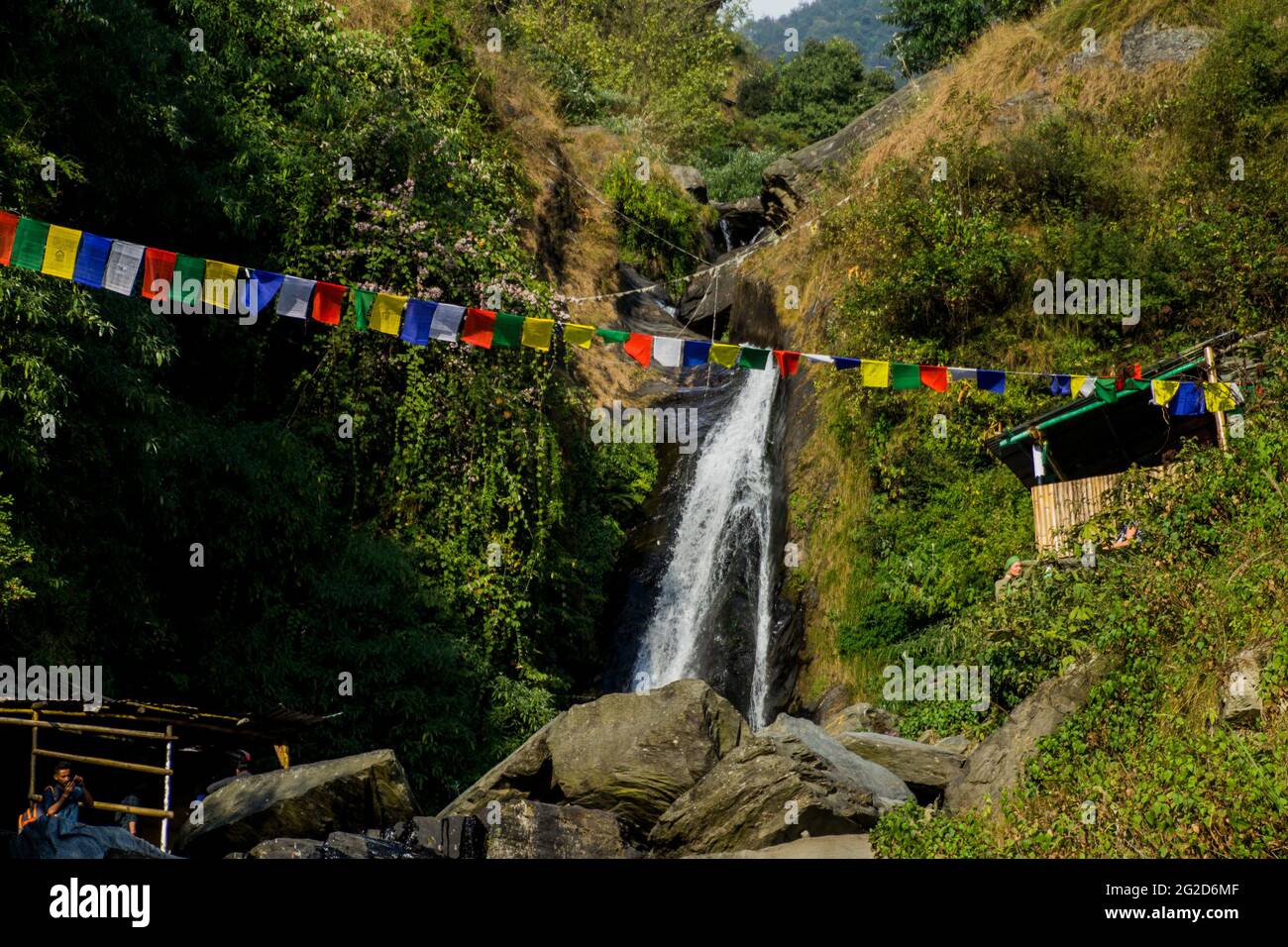Bhagsunag cade in una giornata di sole Foto Stock