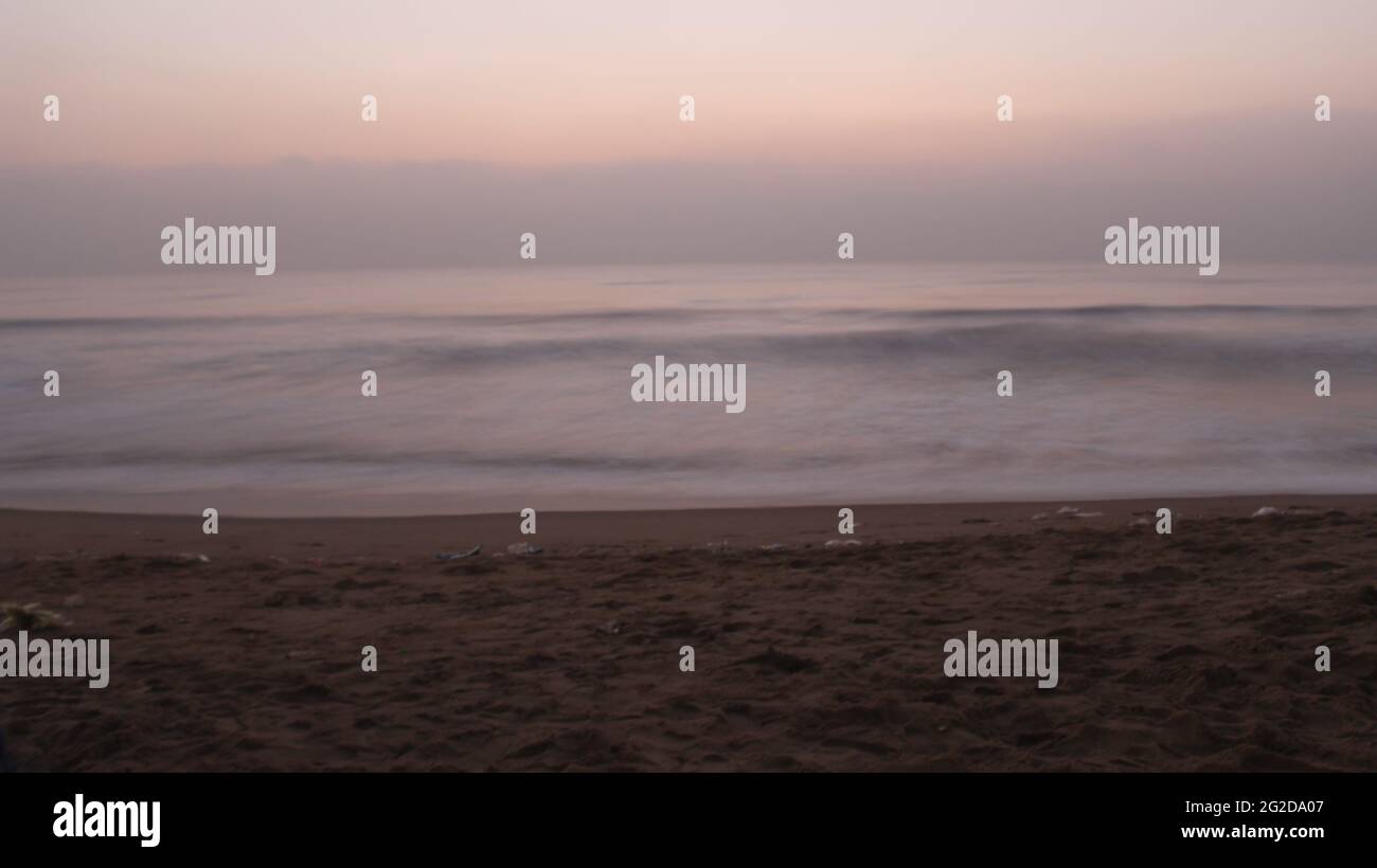 Elliot's Beach a Chennai la mattina Foto Stock