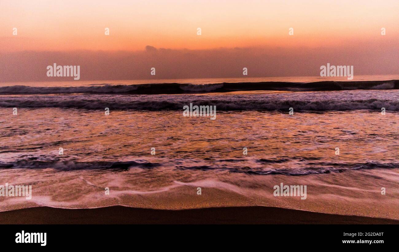 Elliot's Beach a Chennai la mattina Foto Stock