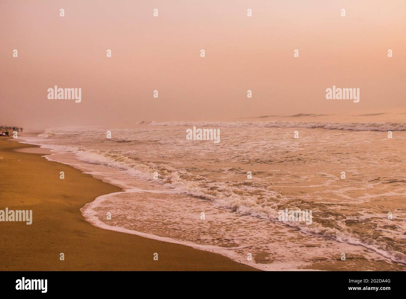 Elliot's Beach a Chennai la mattina Foto Stock