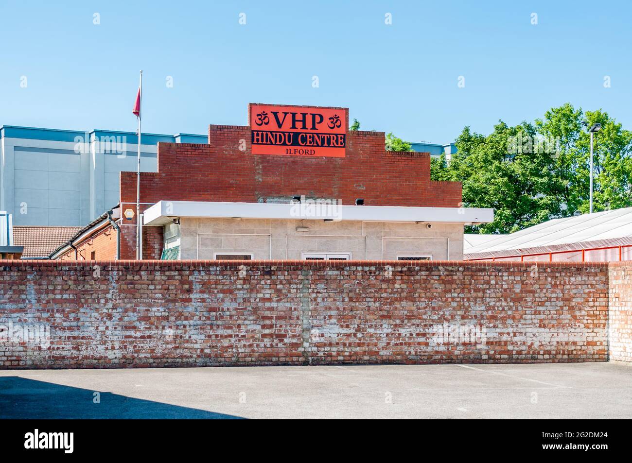 Vishwa Hindu Parishad VHP Hindu Center, Ilford, Albert Road, Ilford, Redbridge, Essex Foto Stock