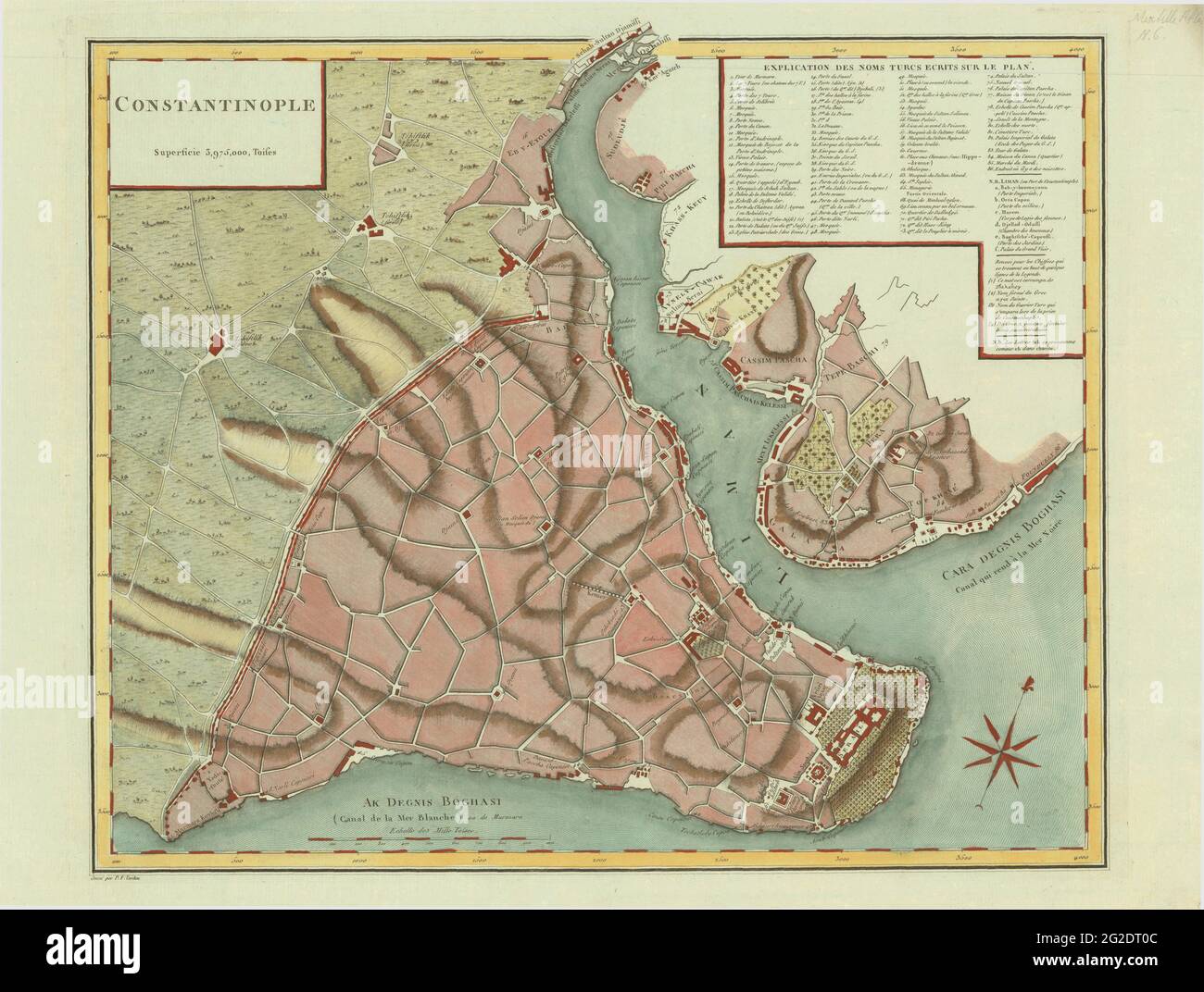 Costantinopoli Visualizza mappa di Costantinopoli, Mappa di Costantinopoli Stampa, Mappa di Costantinopoli, Mappa di retro Costantinopoli, Mappa di Costantinopoli d'epoca Foto Stock