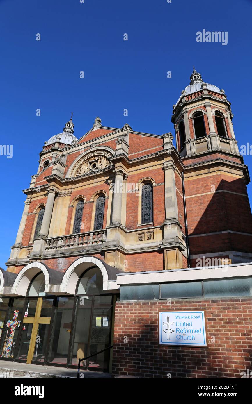 Warwick Road United Reformed Church, Warwick Row, Coventry, West Midlands, Inghilterra, Gran Bretagna, Regno Unito, Europa Foto Stock