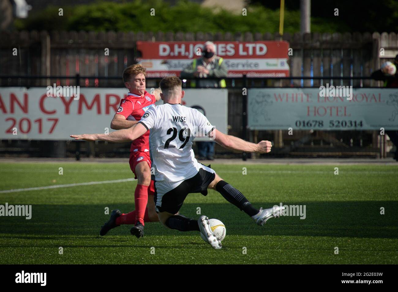 Bala, Galles. 20 settembre 2020. JD Cymru Premier match tra Bala Town e Cefn Druids. Foto Stock