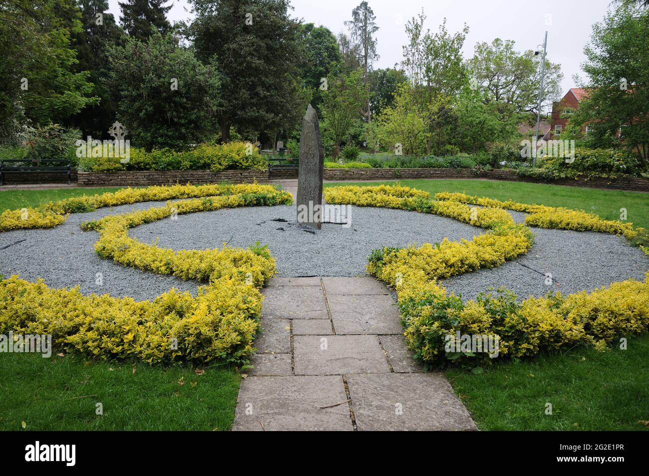 Il Giardino della speranza, Chiesa di San Pietro, St Albans, Hertfordshire Foto Stock