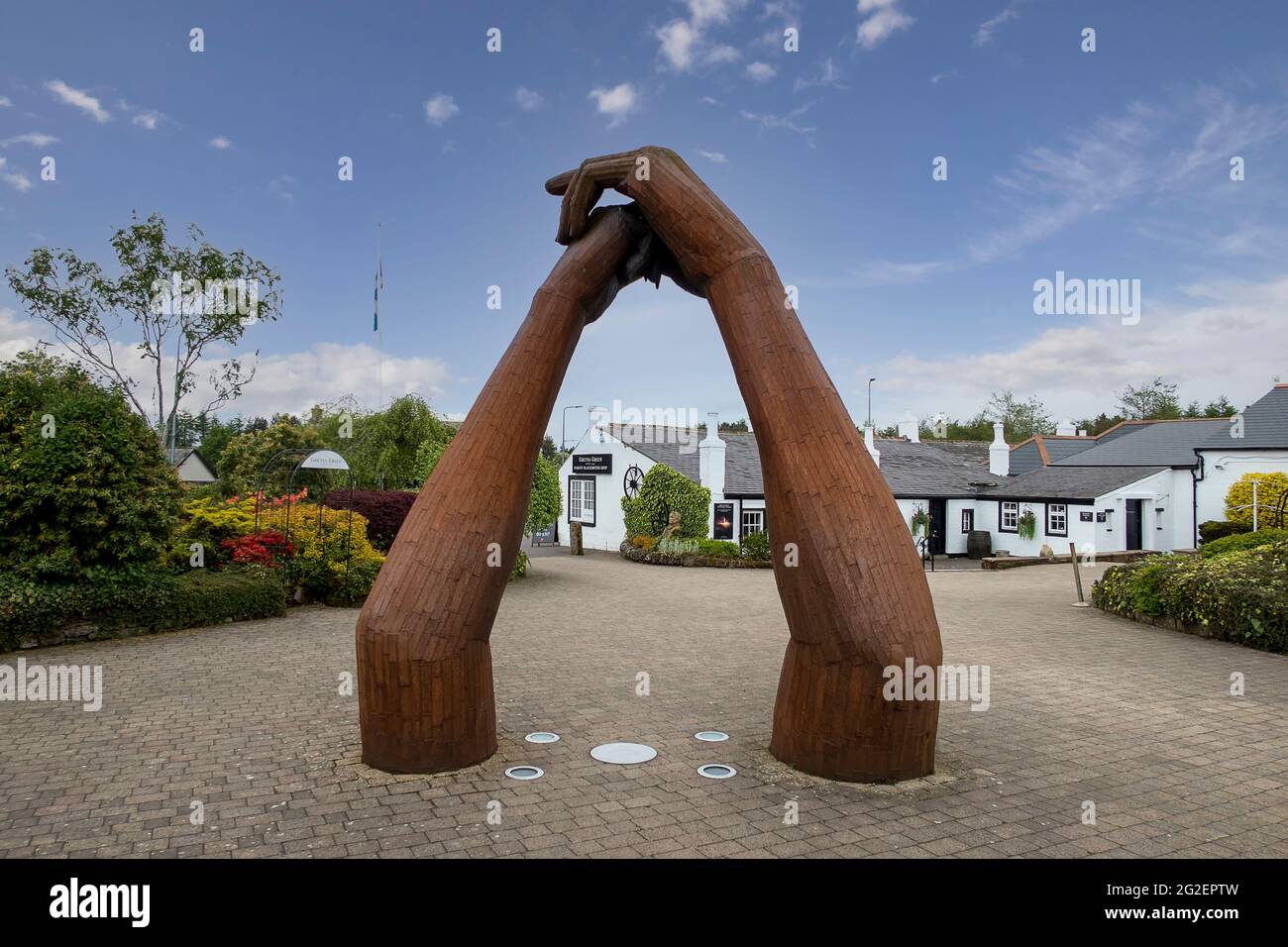 Il famoso Old Blacksmith Shop a Gretna Green, Scozia, Regno Unito Foto Stock