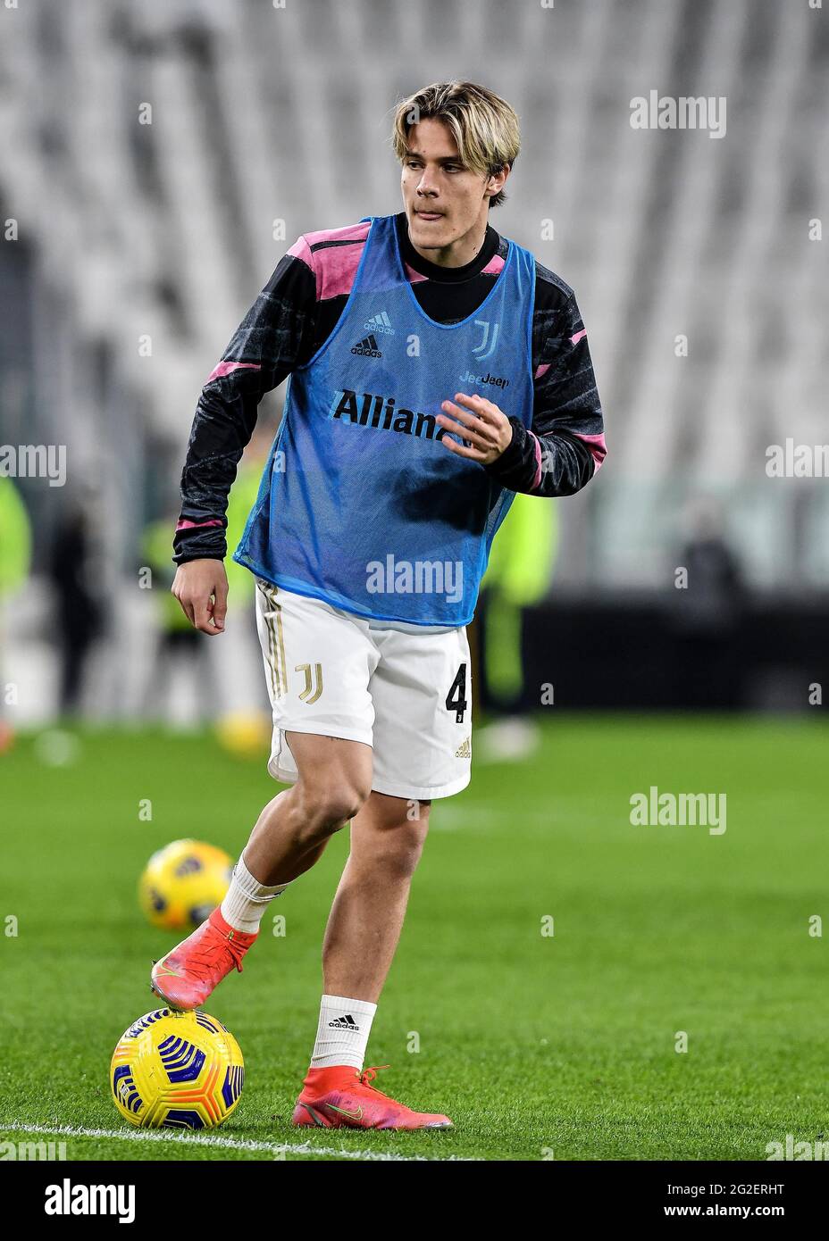 Nicolo Fagioli della Juventus FC durante la serie A 2020/21 della Juventus FC allo stadio Allianz di Torino - Foto R / LM Foto Stock