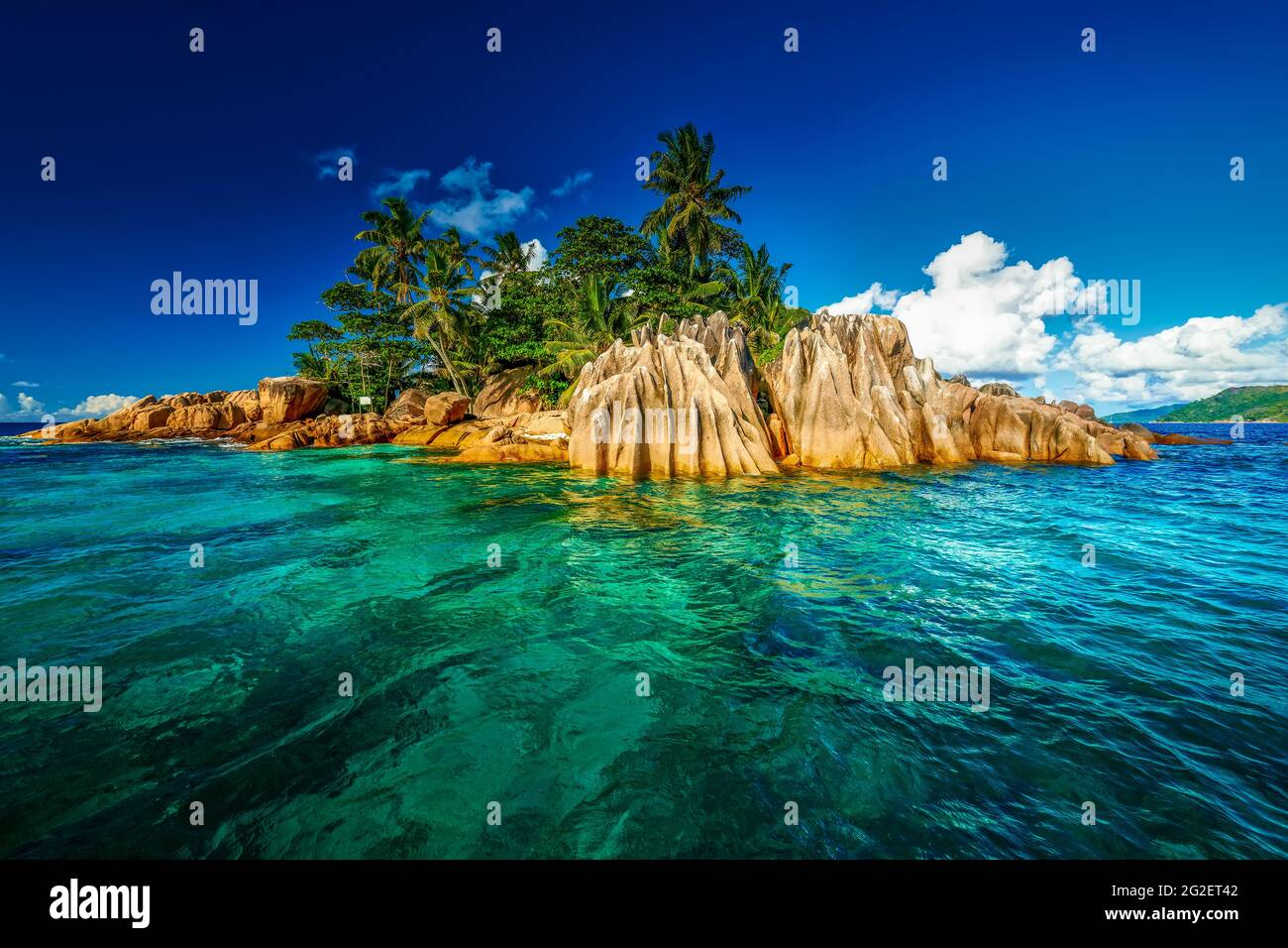 San Pierre isola a Seychelles Foto Stock