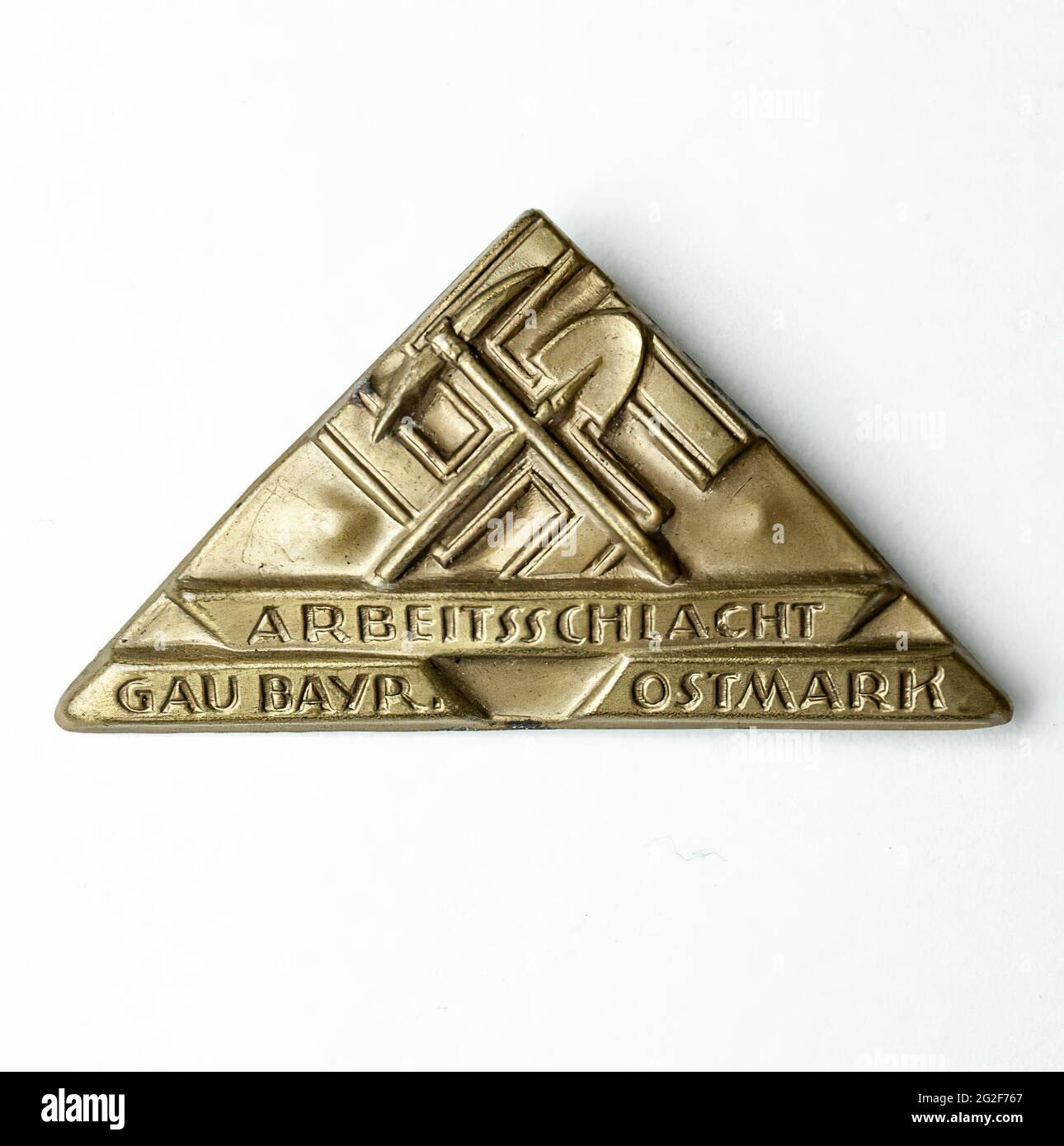 Insignia III Reich. Partido nazista - arbeitsschlacht gau ostmark bayern. Foto Stock