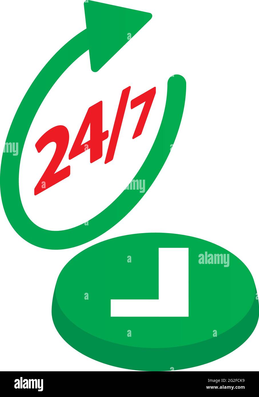 Icona supporto orologio. Illustrazione isometrica dell'icona del vettore di supporto dell'orologio per il Web Illustrazione Vettoriale