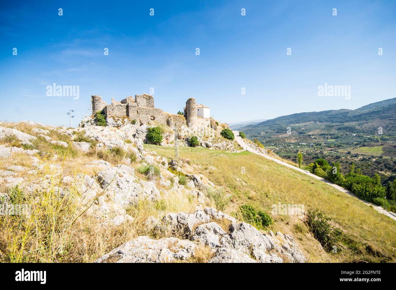 Castello di Carcabuey a Cordoba, Spagna Foto Stock