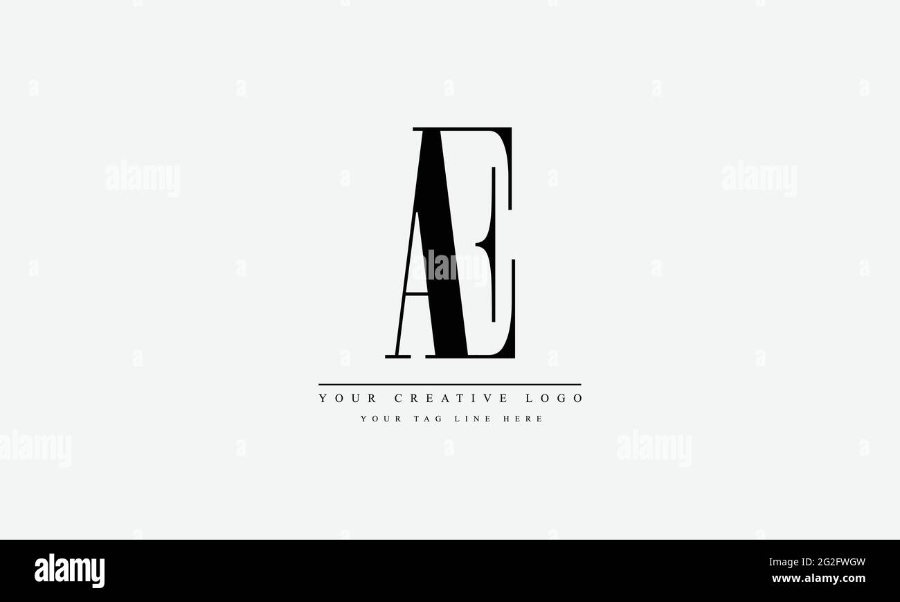 Letter Logo Design con una tipografia creativa moderna e alla moda Illustrazione Vettoriale