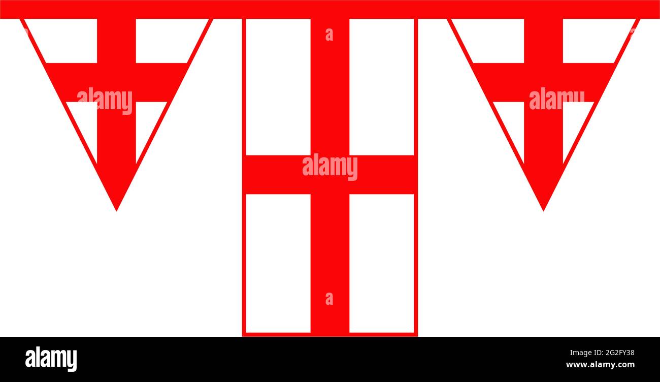 Regno Unito Inghilterra modello vettoriale per la progettazione del logo della bandiera Illustrazione Vettoriale