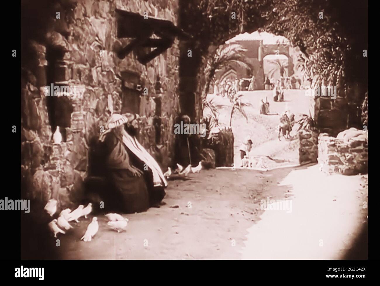 Vintage ancora della vita antica di Babilonia dal film dei primi anni del 1900 Intollerance Foto Stock