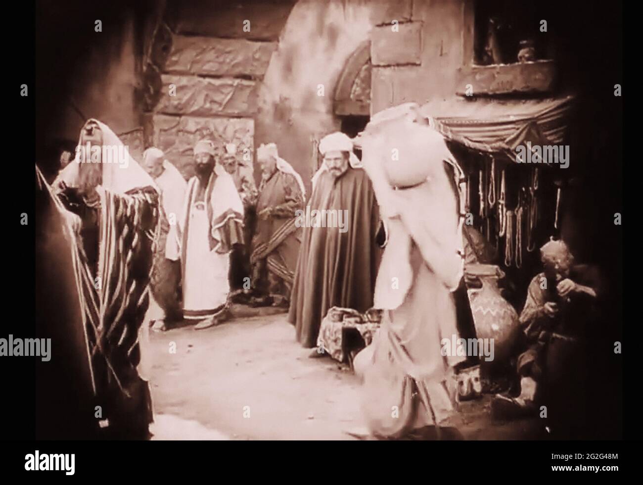 Vintage ancora della vita antica di Babilonia dal film dei primi anni del 1900 Intollerance Foto Stock