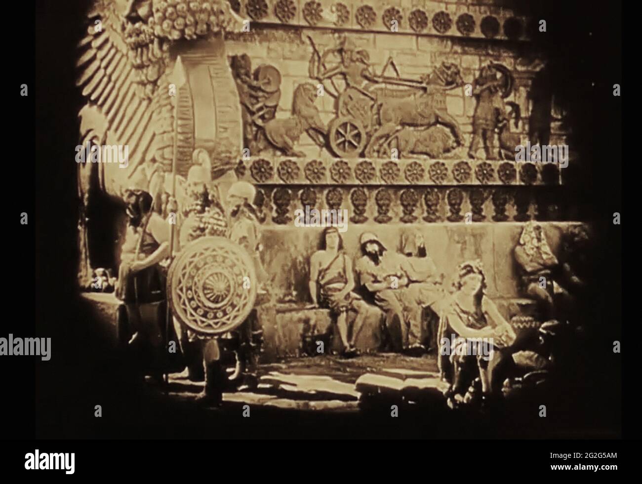 Vintage ancora della vita antica di Babilonia dal film dei primi anni del 1900 Intollerance Foto Stock