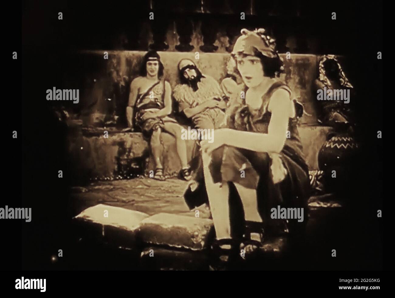 Vintage ancora della vita antica di Babilonia dal film dei primi anni del 1900 Intollerance Foto Stock
