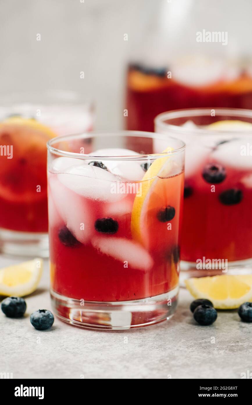 Blueberry Lemonade Still Life scena Foto Stock