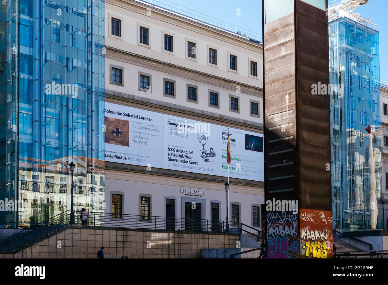 Il Museo Nacional Centro de Arte Reina Sofía, Queen Sofia National Museum Art Center, MNCARS, è il museo nazionale spagnolo dell'arte del XX secolo Foto Stock