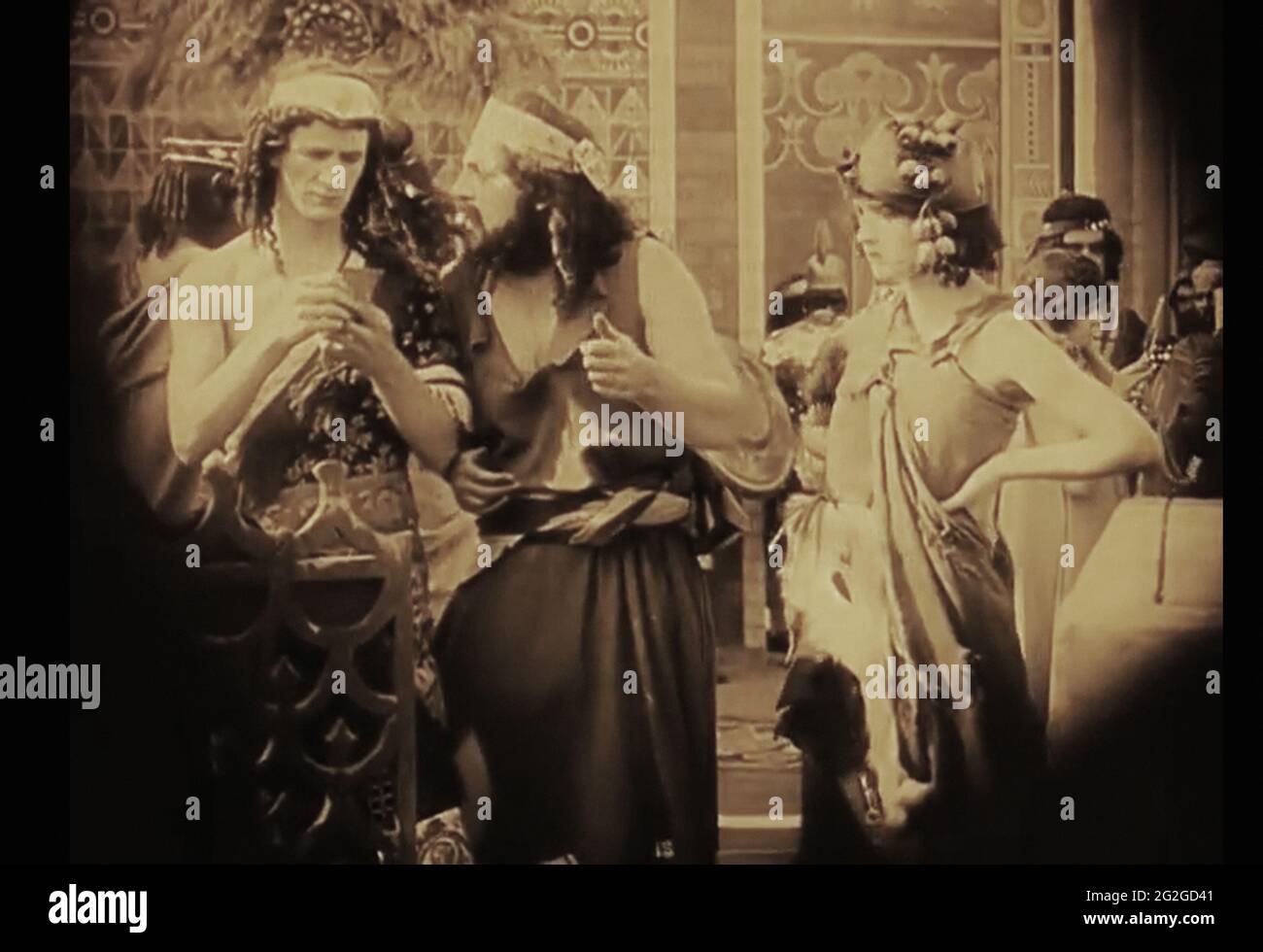 Vintage ancora della vita antica di Babilonia dal film dei primi anni del 1900 Intollerance Foto Stock