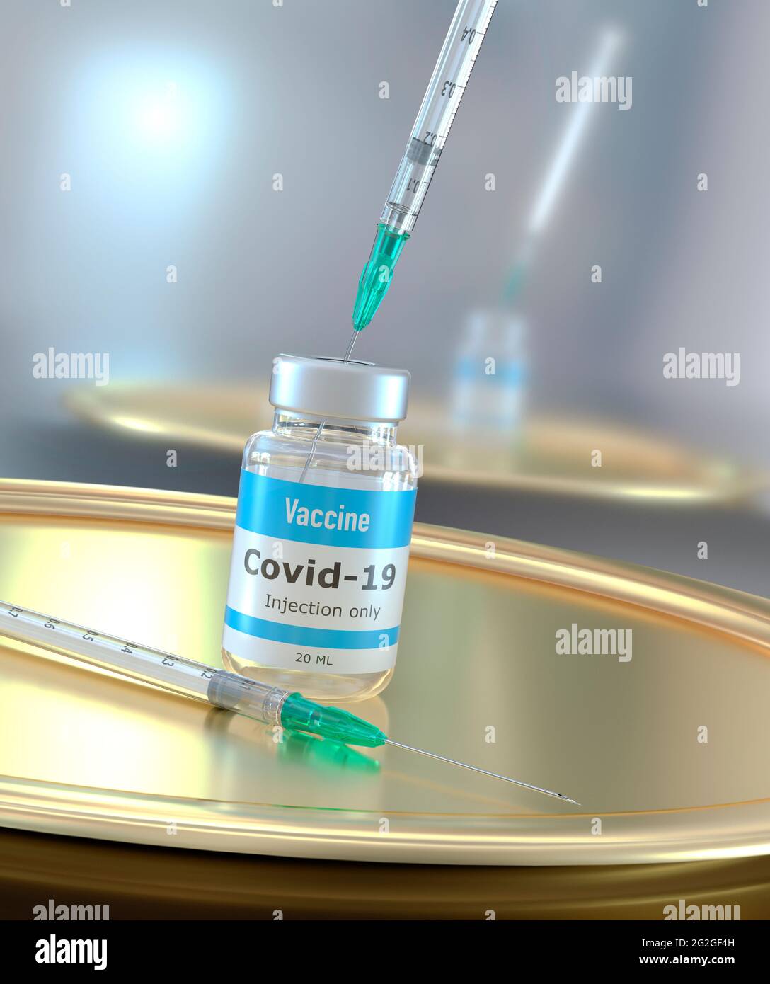 Vaccino corona, [M] CGI Foto Stock