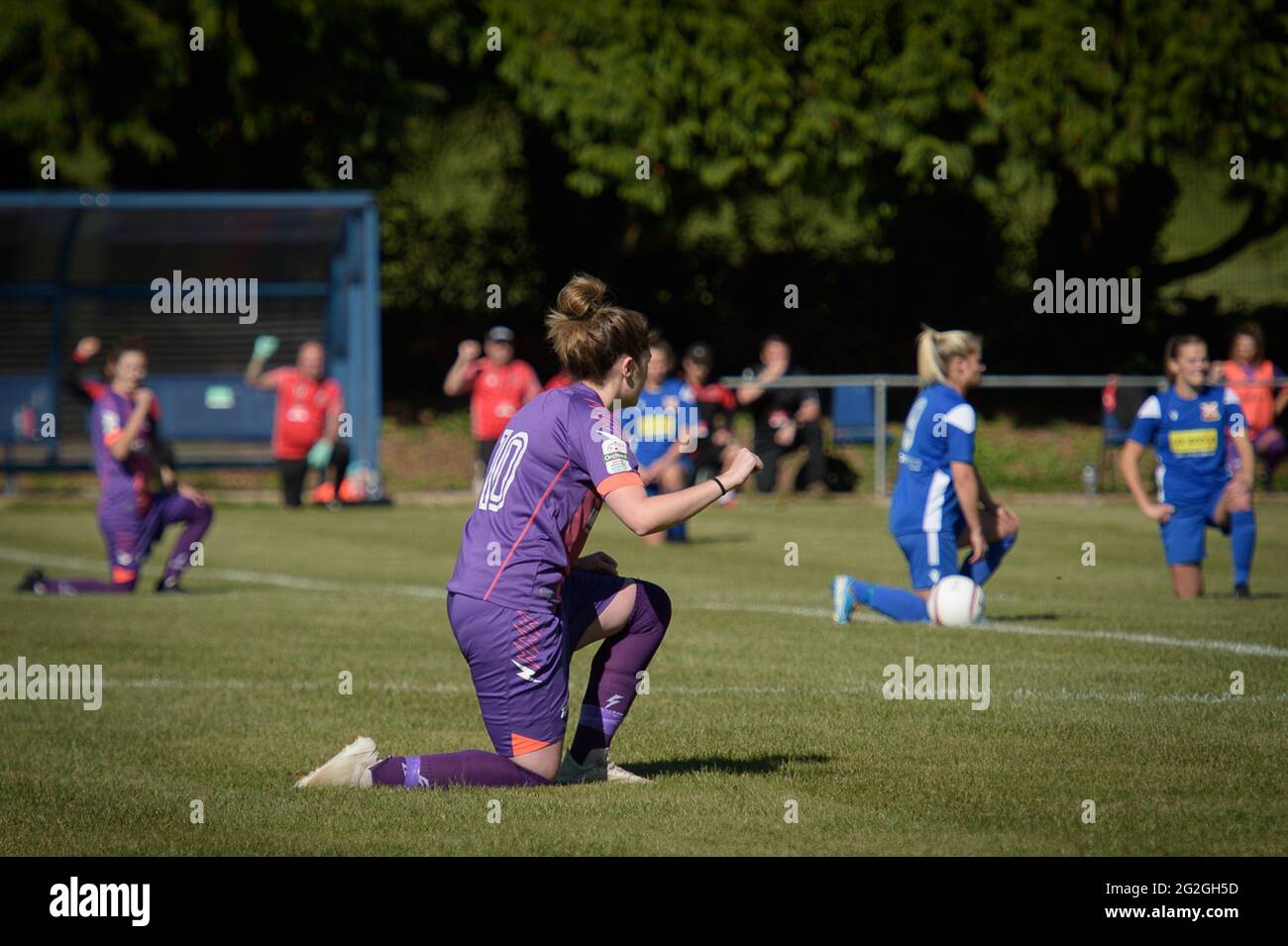 Abergavenny, Galles. 26 settembre 2020. Orchard Welsh Premier Women’s League match tra le Abergavenny Women e Cascade Youth Club Ladies Foto Stock