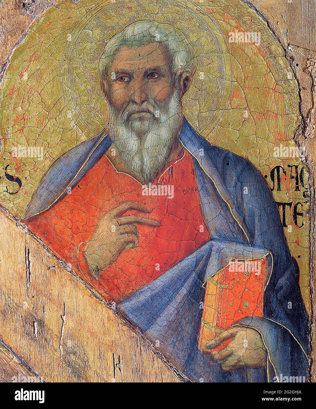 Duccio DI Buoninsegna - apostolo Matteo 1311 Foto Stock