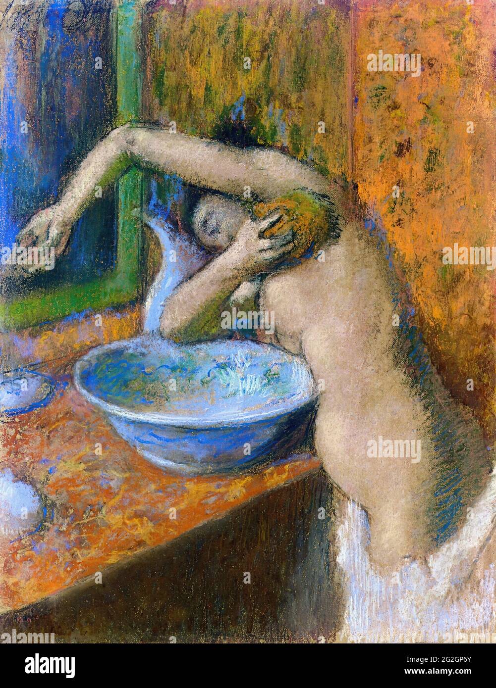 Edgar Degas - Donna sua toilette 3 C 1892 Foto Stock