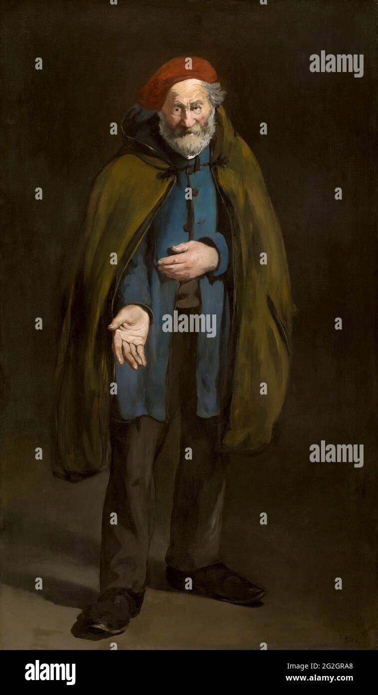 Edouard Manet - Beggar con un filosofo a forma di coat Foto Stock