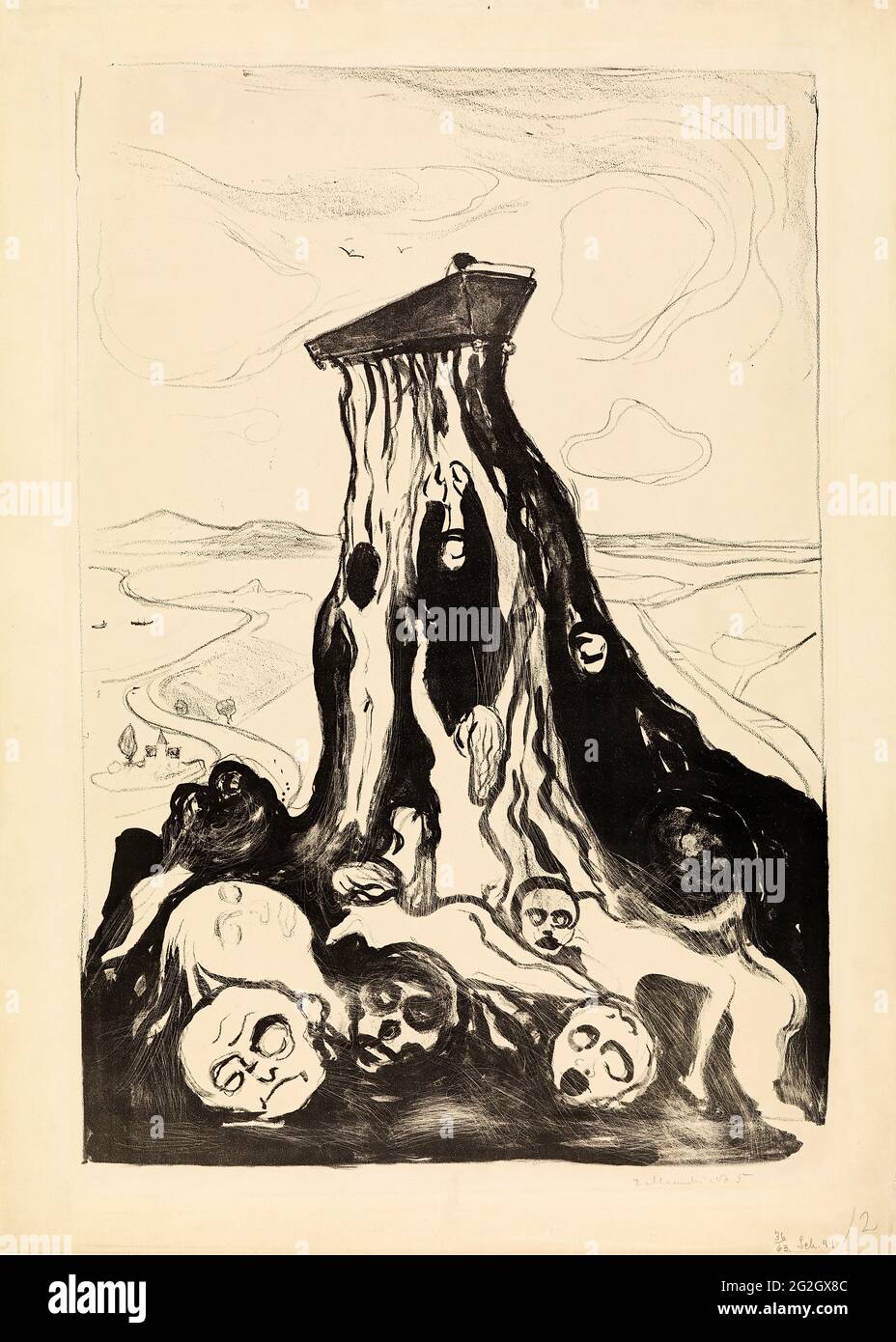 Edvard Munch - marcia funeraria Foto Stock
