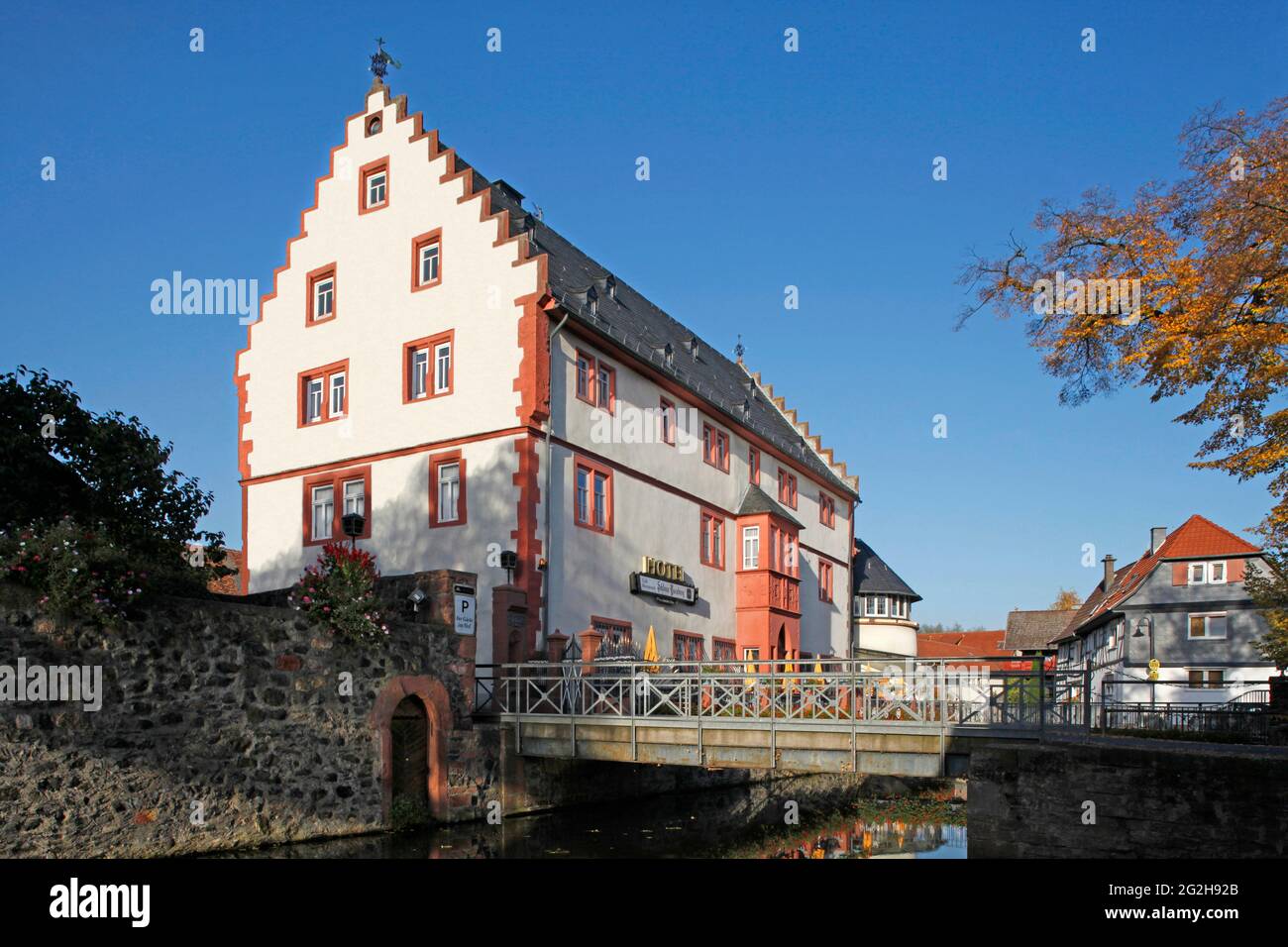 Staden Castello (anche Castello di Ysenburg), Florstadt-Staden, Wetteraukreis, Assia, Germania Foto Stock