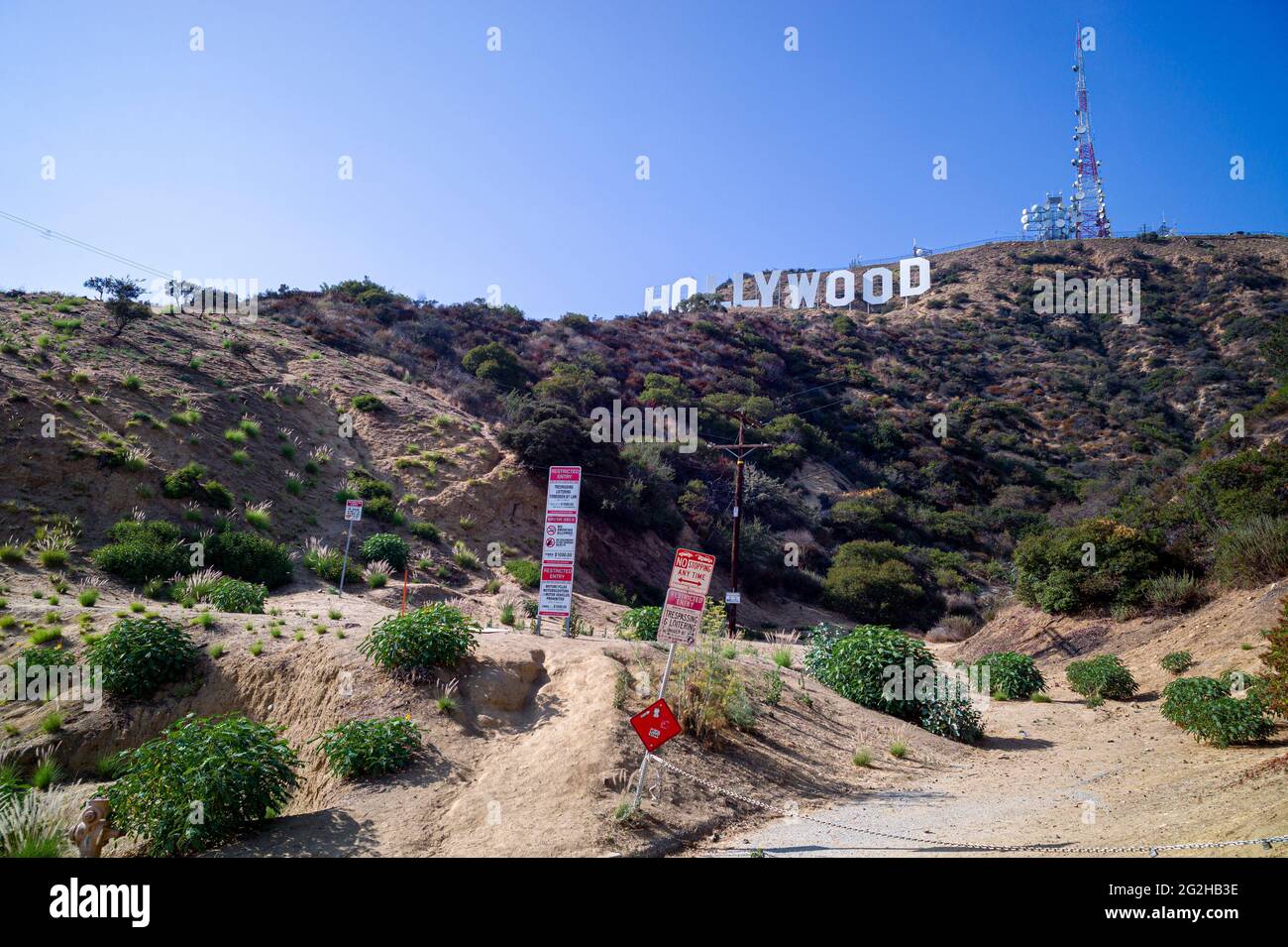 Scena a Hollywood, Los Angeles, California, USA Foto Stock