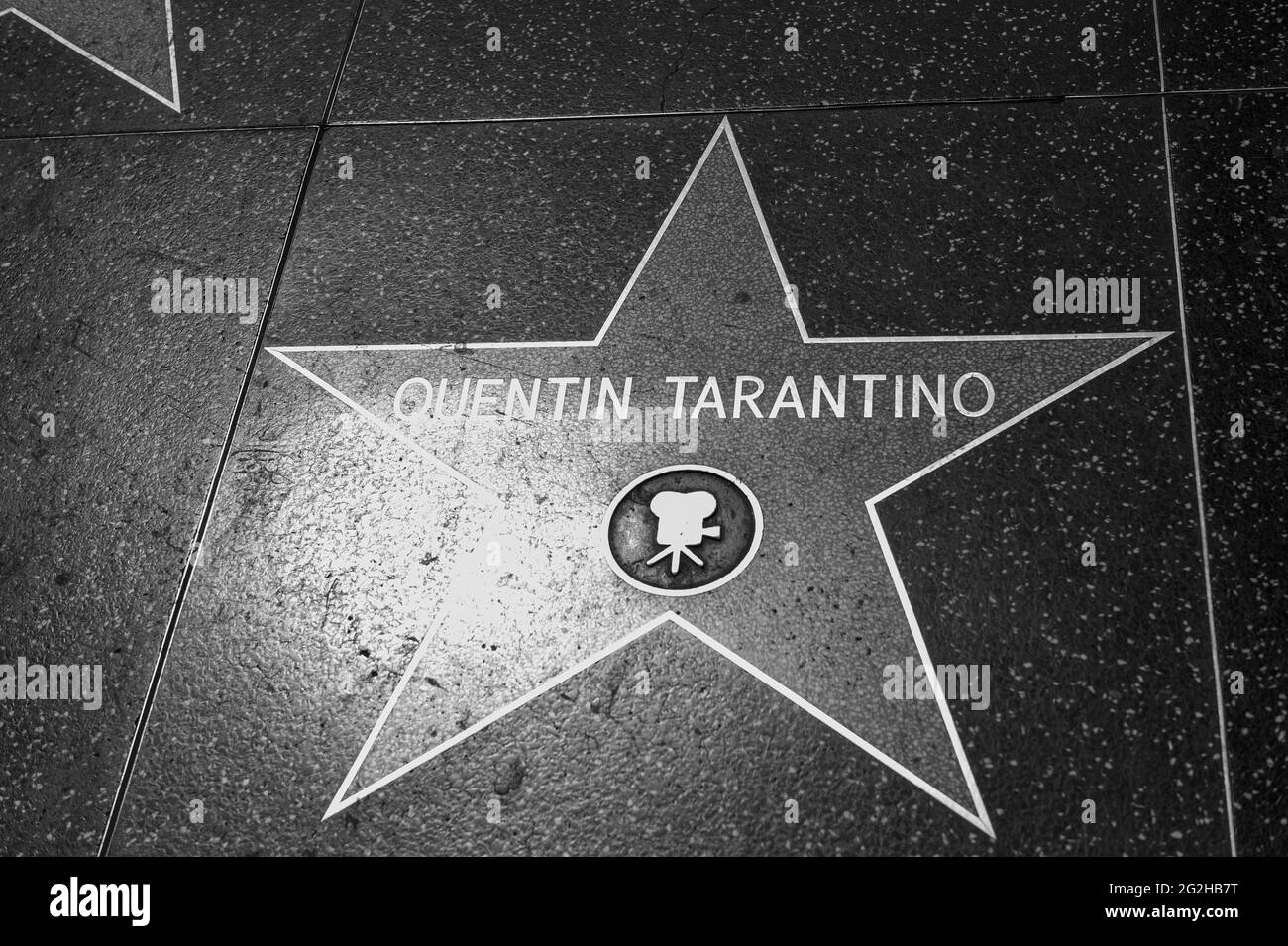 Walk of Fame a Hollywood, Los Angeles, California, USA Foto Stock