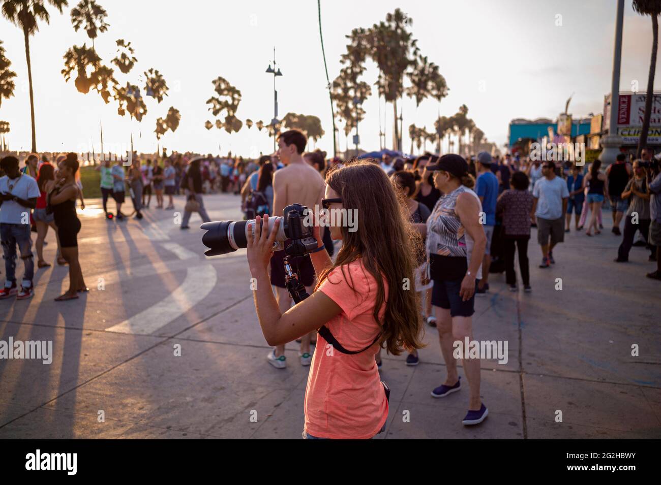 Stile di vita a Venice Beach a Los Angeles, California, USA Foto Stock