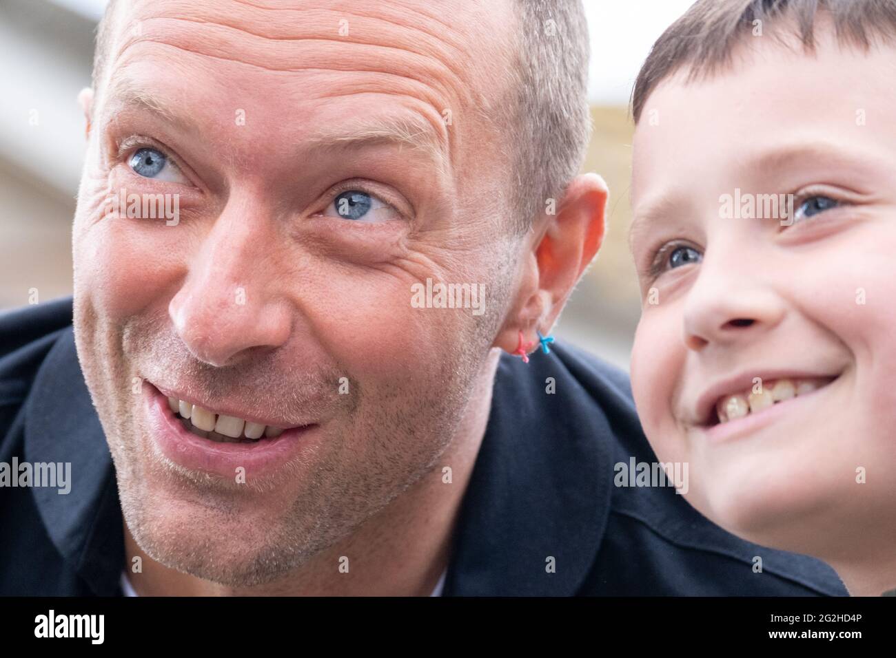 Coldplay a Whitby Abbey per radio 1 Big Weekend 2021 Foto Stock