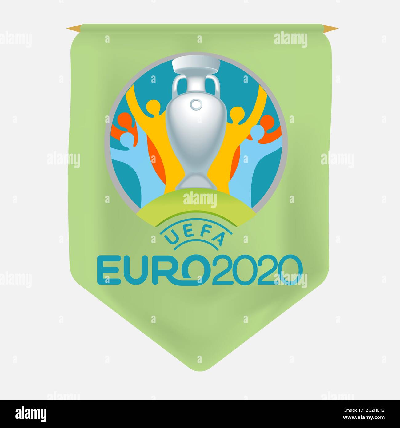 Set di logo DEL Campionato europeo UEFA EURO 2020. Illustrazione Vettoriale