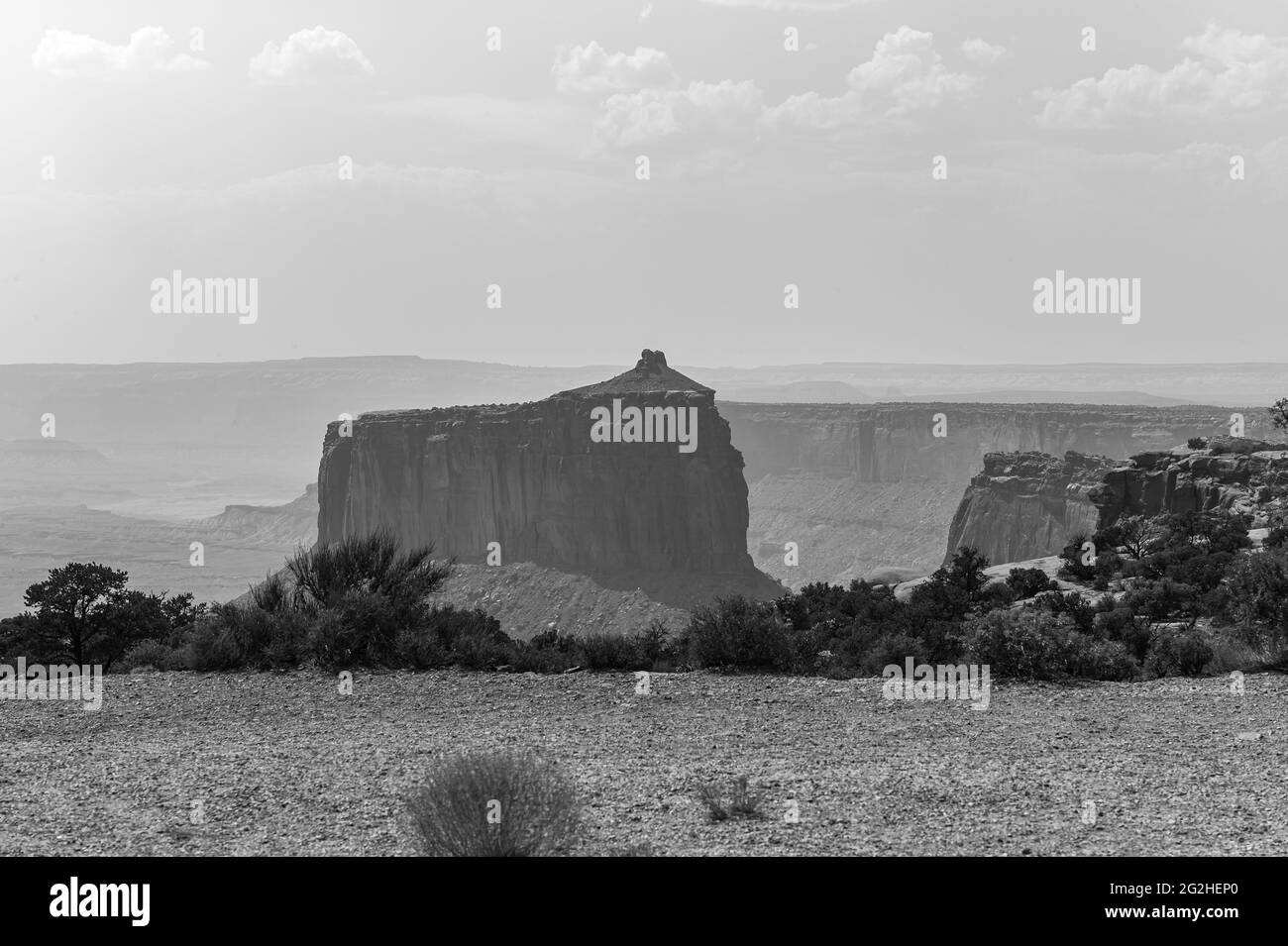 Canyonlands National Park, Utah, USA - The Aztec Butte Foto Stock