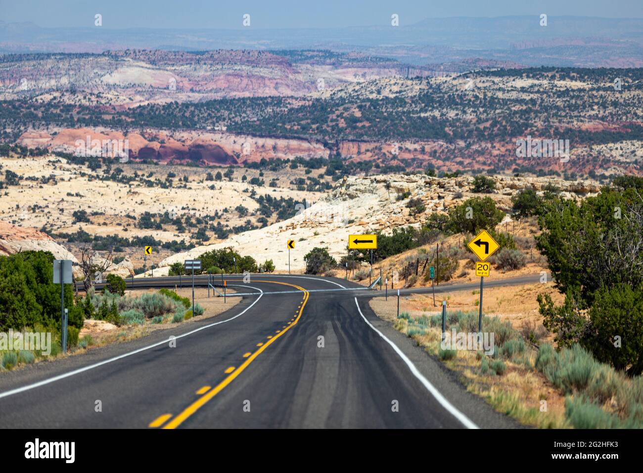 Spot panoramico "Sand Dunes" vicino a Escalante, Utah, USA Foto Stock