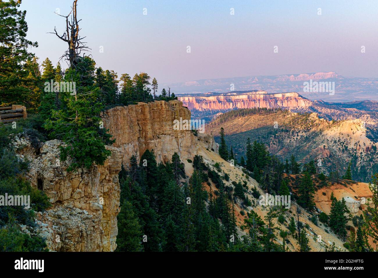 Farview Point - un punto panoramico nel Bryce Canyon National Park, Utah, USA Fareview Point - un punto panoramico in Foto Stock