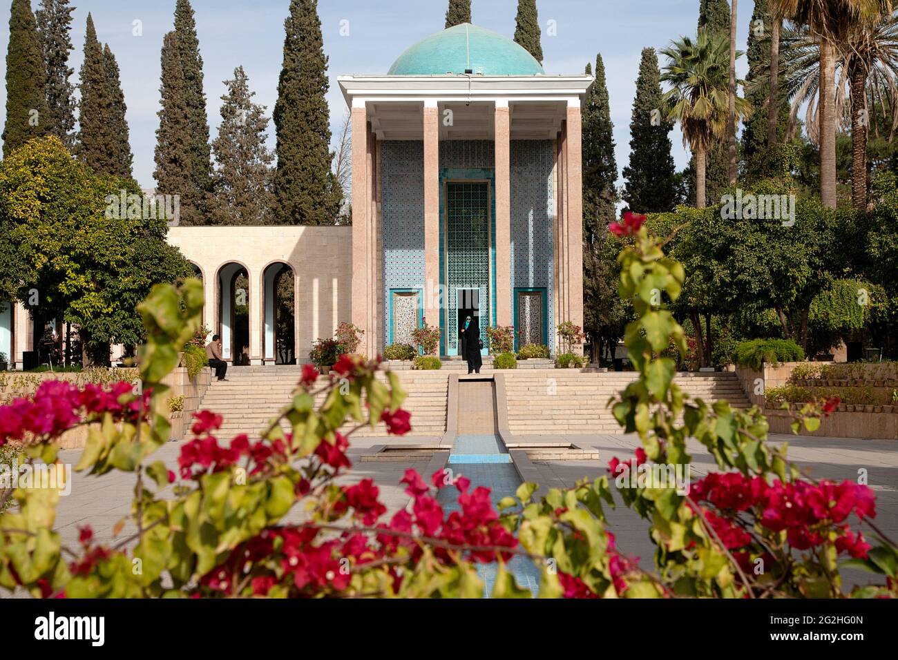 Mausoleo del poeta persiano Saadi a Shiraz, Iran Foto Stock