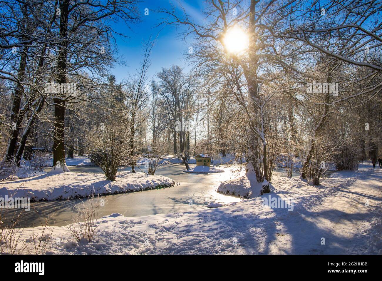 Piramide di terra nel Branitz Pücklerpark Foto Stock