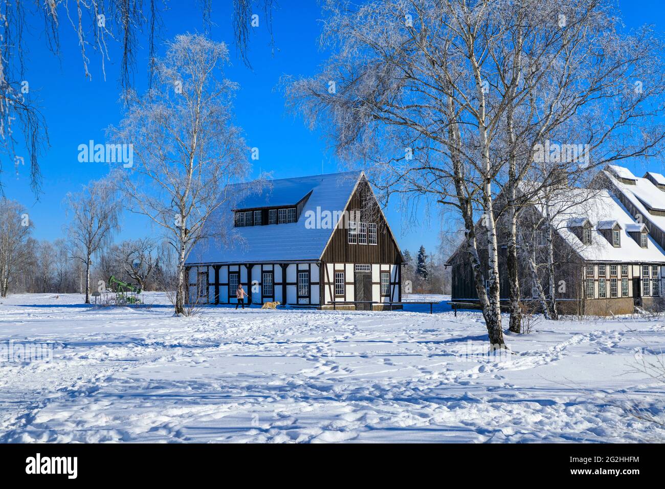 Miniera di Alte Elisabeth a Freiberg Foto Stock