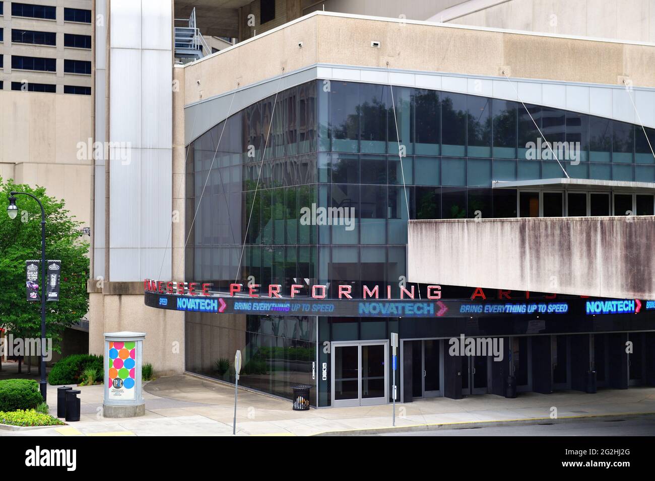 Nashville, Tennessee, Stati Uniti. Il Tennessee Performing Arts Center, noto anche come TPAC, si trova nel James K. Polk Cultural Center. Foto Stock