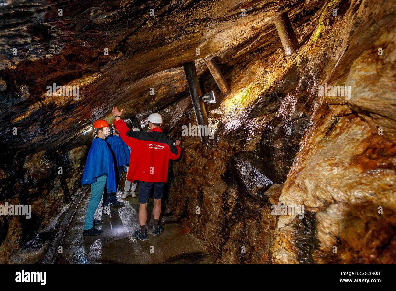 La miniera di visitatori - im Gößner - si trova nel centro di Annaberg-Buchholz presso il Museo delle montagne ore Foto Stock
