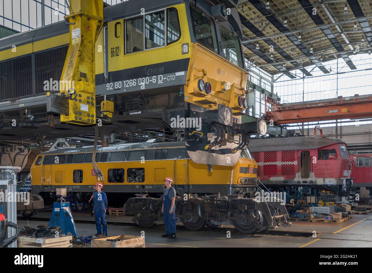 LO stabilimento DI manutenzione DEI veicoli DB in CB ha un nuovo futuro Foto Stock