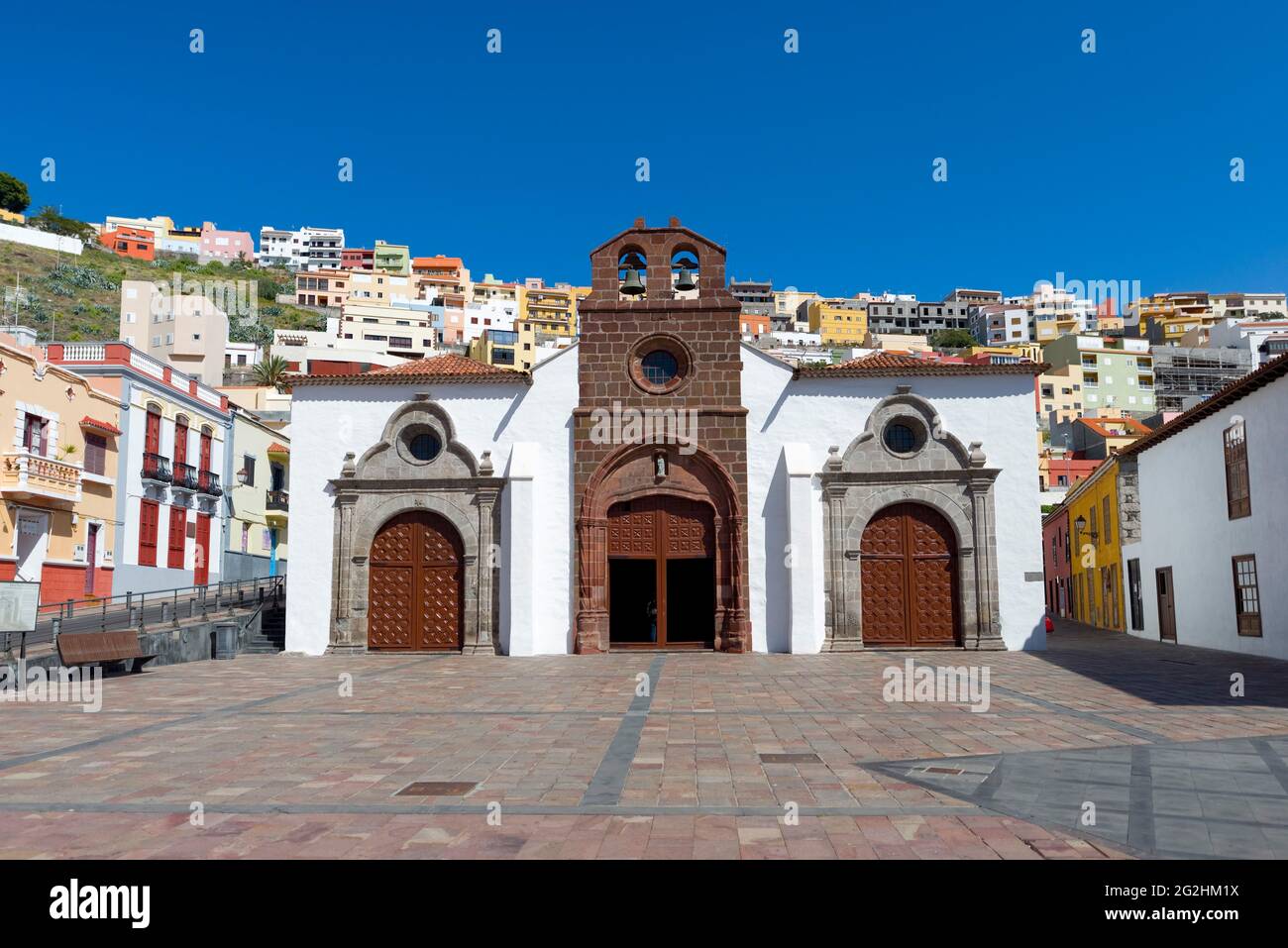 Chiesa di Nuestra Senora de la Asuncion a San Sebastian de la Gomera, la Gomera, Isole Canarie, Spagna Foto Stock