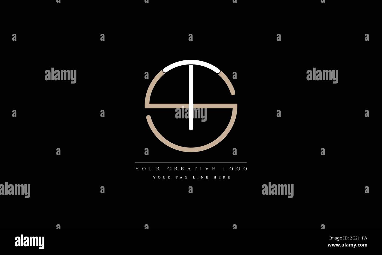 Letter Logo Design con una tipografia creativa moderna e alla moda Illustrazione Vettoriale
